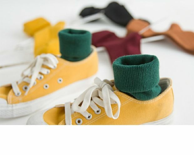 3 đôi tất nữ mùa thu và mùa đông vớ dày thỏ len vớ ống đen nguyên chất vớ vớ cotton ấm tất lót bông