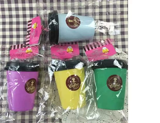 Hai túi của LUCIO kuwaii squishy giải nén đồ chơi mô phỏng cà phê cốc điện thoại di động túi mặt dây chuyền - Phụ kiện điện thoại di động op lung iphone 12