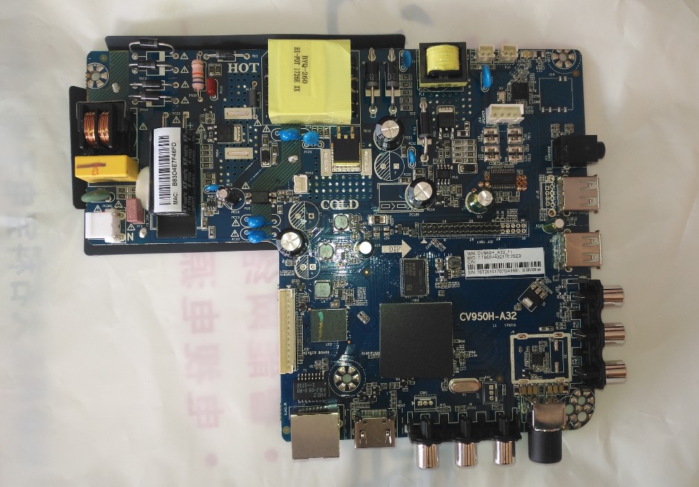 Quad-core Wifi Internet Board Motherboard Gold Sharp Display Motherboard CV950H-A32 Intelligent WiFi TV motherboard