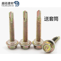 Darong outer hexagonal drill tail screw self-drilling self-tapping drill tail screw color steel tile dovetail screw M4 8