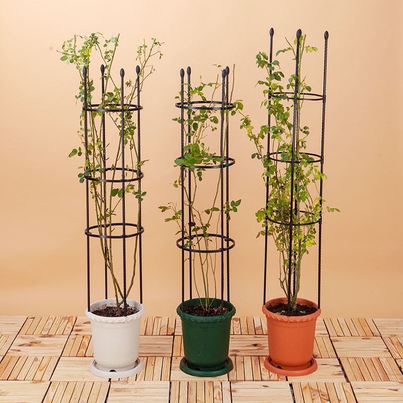 Large size lunar quarter Flower basin with climbing vines Thickened Plastic Planting Basin Iron Thread Lotus Gold Ge Iron Art Assembled Gardening Flower Racks