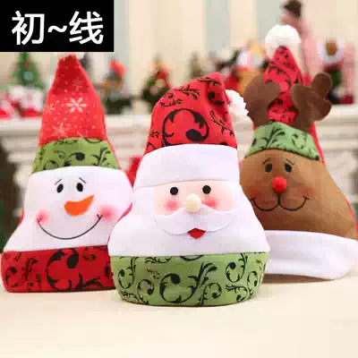 Xiaonan's new shopping mall decoration is decorated with boxing porcelain three-dimensional Christmas hats