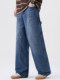 Washed jeans men's spring 2025 new loose wide-leg casual pants logging pants straight American style work trousers