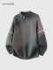 Chun Tuan 750G Heavyweight Half-Zip Sweater Men's Winter High-Quality Striped Contrast Color Lazy Half-Turtle Collar Sweater