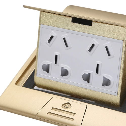 Одариновый розетка все -Бронзовое водонепроницаемое демпфирование двух тридневых заглушек 10a десять -отверстие для поверхностной панели пола