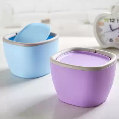 Must-be new mini remote cover desktop dining table storage non-slip top cover detachable car household trash can