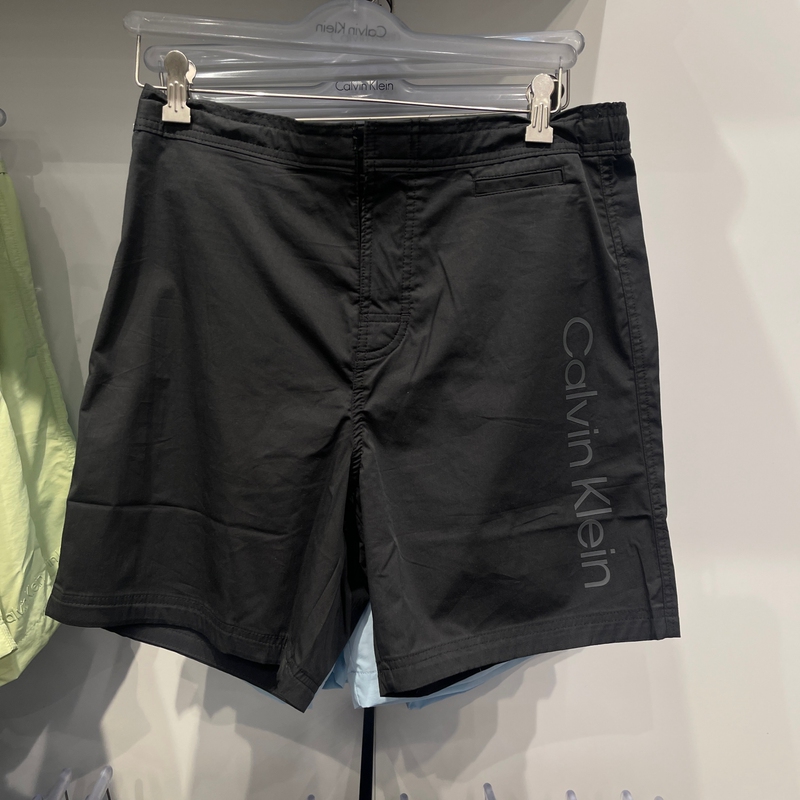 2025 Summer New Calvin Klein/Ck Men's Drawstring Tie Logo Printed Elastic Quick-Drying Shorts
