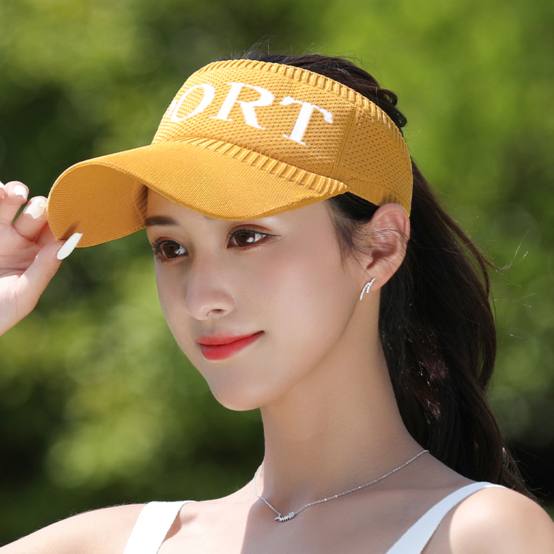 Empty Top Hat Woman Korean version Tidal Air Top Baseball Duck Tongue Cap 100 Hitch Summer Sun Hat Sunscreen Sunscreen Without Top Hat