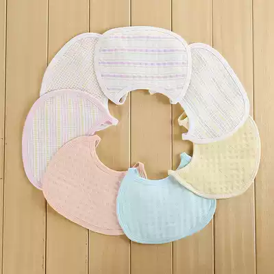 Newborn bib Men and women baby lace-up saliva towel Newborn baby children's bib eating bib cotton waterproof saliva towel