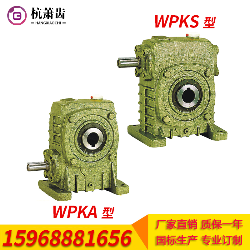 Hangxiao gear manufacturer direct selling WPKA WPKS iron shell turboworm vertical reducer speed ratio of 1:10 15 30