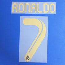 11-12 season Real Madrid home retro number Super A material heat transfer hot stamping number