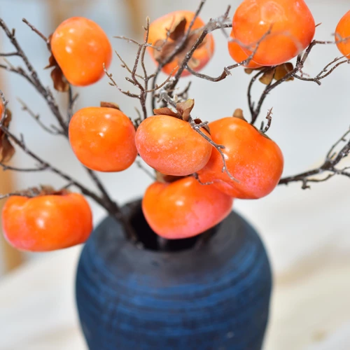Симуляция хурманно -фрукты фальшивые цветочные ветви гостиная, застрой