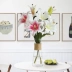 Hoa lily đơn hoa giả hoa giả trong phòng khách bàn hoa cắm hoa nhựa trang trí hoa trang trí - Hoa nhân tạo / Cây / Trái cây