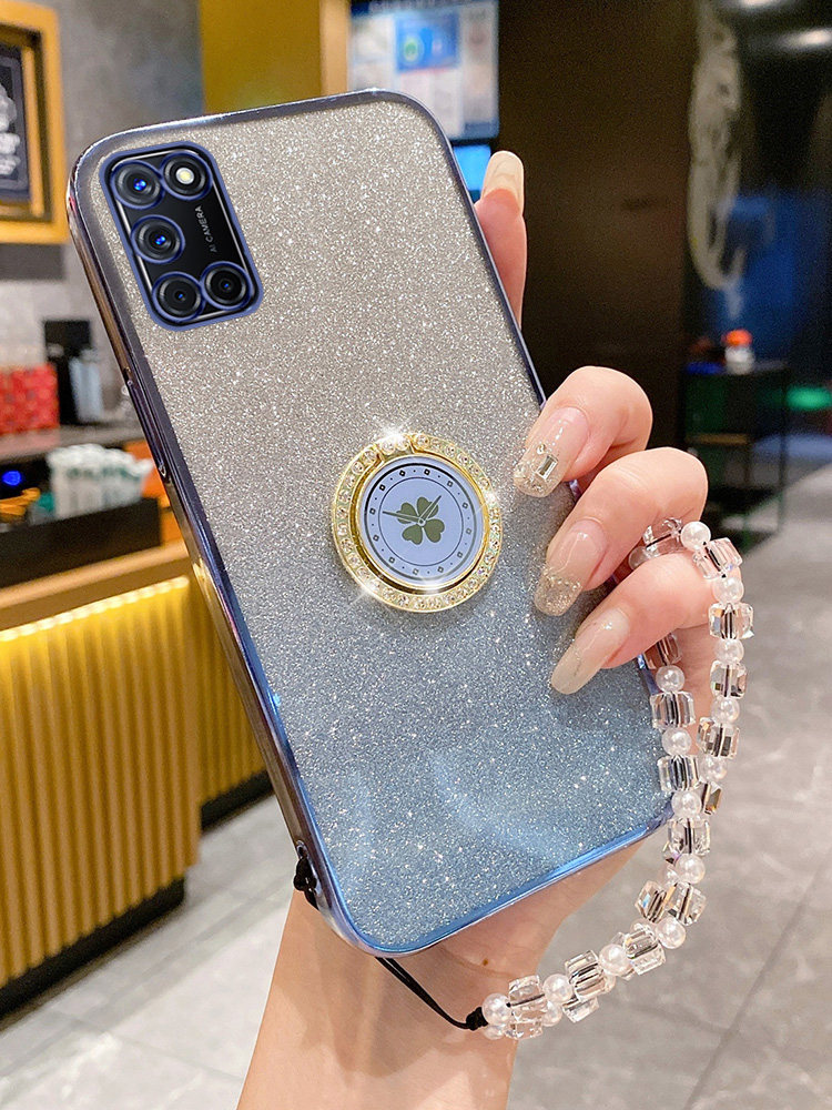 Suitable for Oppo K7X Phone Case, Oppo Protective K7X Silicone Cover, 5g Full Coverage Anti-Drop, Transparent Soft Case, New Model for Women, with Stand, X5G Bracelet, 0Pp0 High