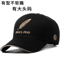 New high-end mens hats Summer Tide Cards Baseball Cap Spring Autumn big Head round fashion Cool handsome Duck Tongue Cap Man