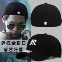 New foreign trade full sealing hat mens Korean version of the tide brand black fashion baseball cap summer trend hip hop cap