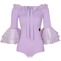 Danbaoluo modern dance tops new womens dance jumpsuits ballroom dance waltz dance advanced practice clothes