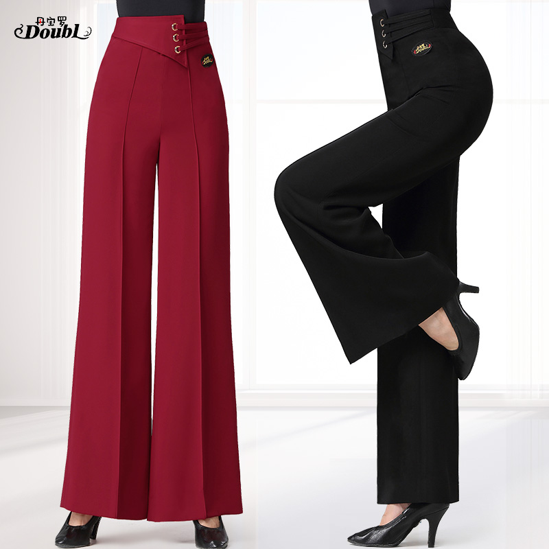 Danboro modern dance pants high waist national standard dance pants rumba dance costume Latin dance costume national standard dance practice suit thick