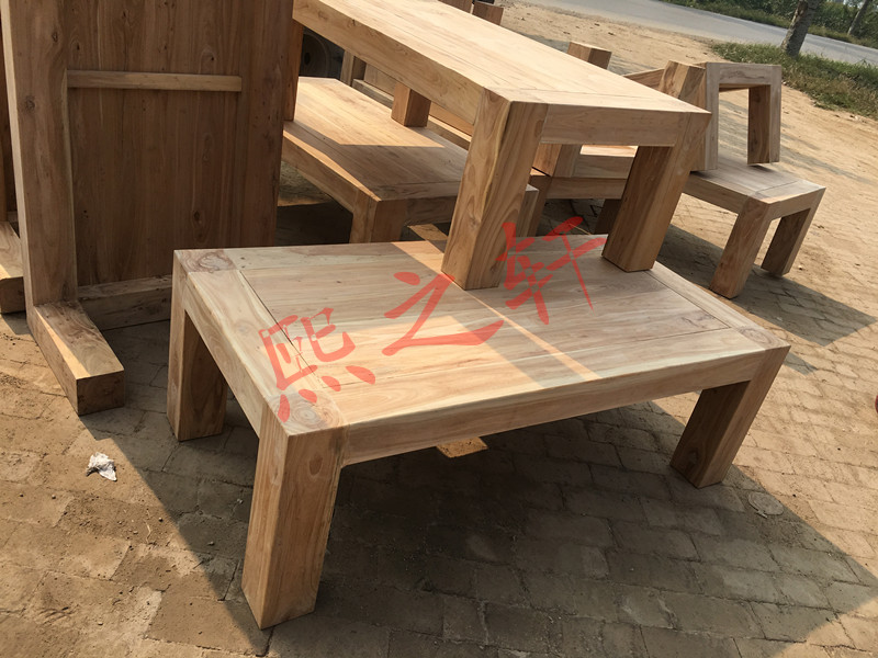 Cũ elm cà phê gỗ bàn cà phê bảng kết hợp phòng khách bàn trà bàn cà phê hiện đại Trung Quốc mới đồ nội thất phòng khách - Bàn trà bàn để phòng khách