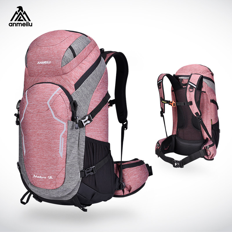 Outdoor 50L Large Capacity Male And Female Travel Climbing Bag Double Shoulder Waterproof Light Migration Walking Sport Multifunction Travel Bag-Taobao