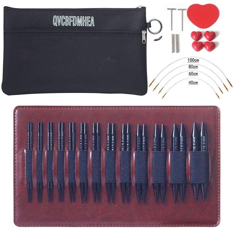 Qiaozhiluo Detachable Circular Knitting Needles Knitting Tools in Various Colors Aluminum Oxide Detachable Circular Needle Set Qiaozhiluo Detachable Circular Knitting Needles Knitting Tools in Various Colors Aluminum Oxide Detachable Circular Needle Set