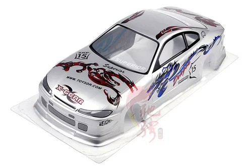 1:10 Скорость оболочка автомобиля Дрифтируя король автомобиль оболочка HSP94123 вишневый цветок D3 D4 Drifting Model Model Car Shell Lamp Lamp Wing