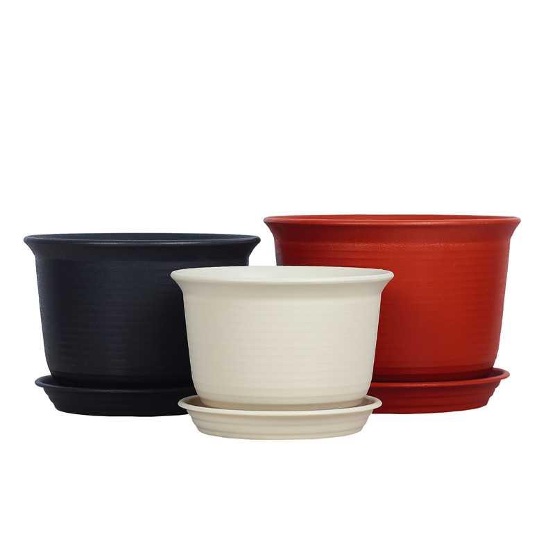 Other plastic oversized Nordic style flowerpot meaty plant a balcony round ceramic flower pot