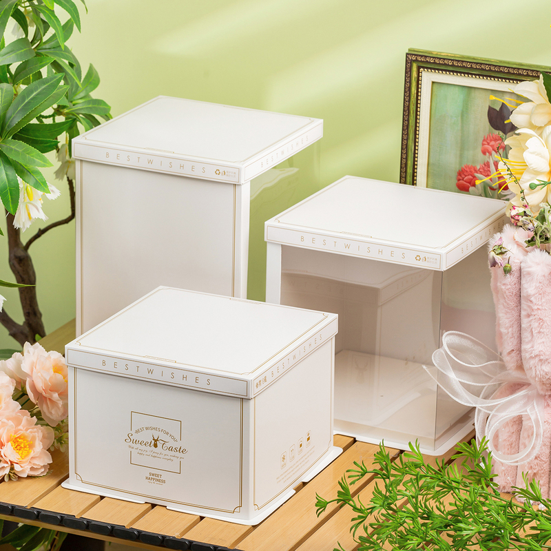Translucent Birthday Cake Box Packaging Box with Handle 4/6/8/10/11/12/13/ 14inch Heightened Square Box Translucent Birthday Cake Box Packaging Box with Handle 4/6/8/10/11/12/13/ 14inch Heightened Square Box