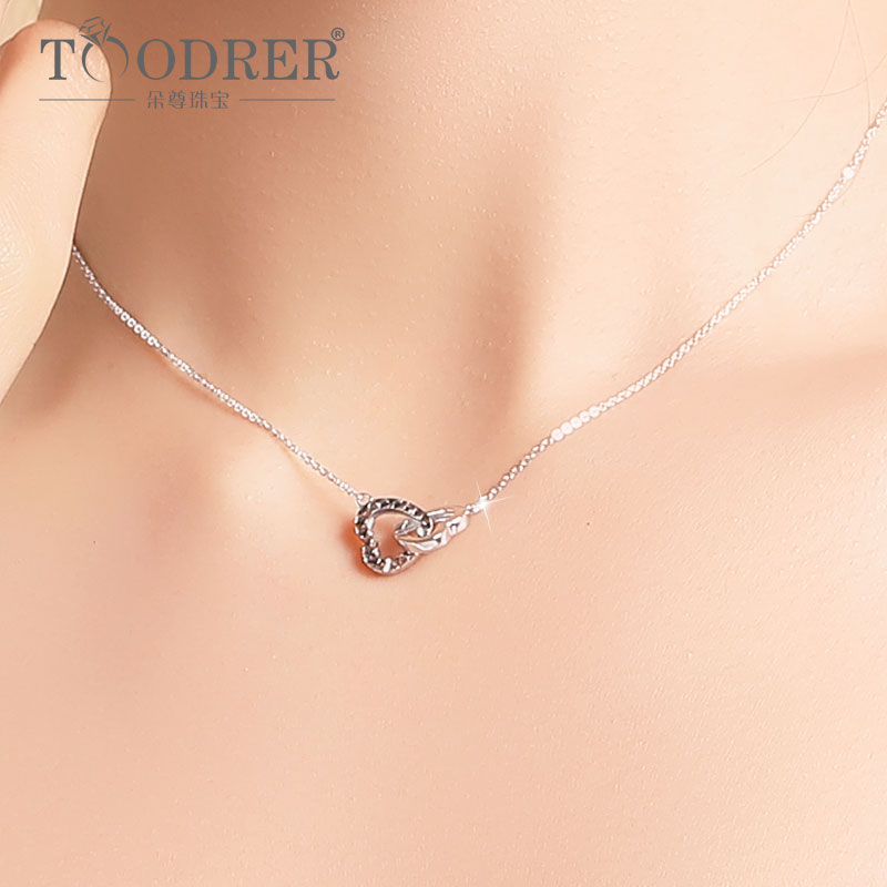 TOODRER PT950 Woman Platinum Clock chain Platinum Pending Cardiovish Set