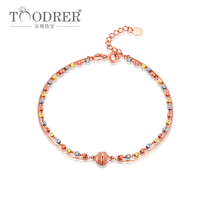 Color gold hand 18K gold hand rose gold hand female fashion simple transfer Pearl meteorite hand gift