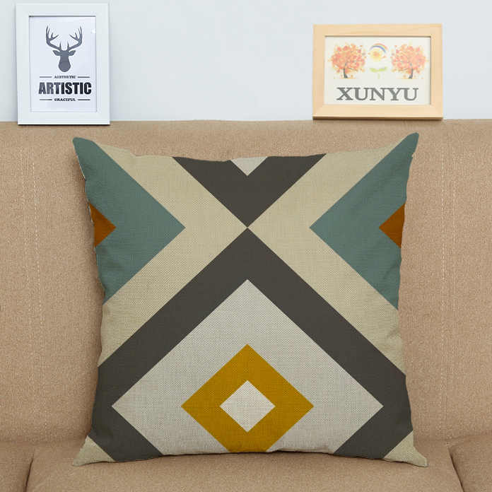 Sofa Gối Core Sáng tạo hình học Hai mặt In Đệm Eo tựa đầu Giường tựa lưng lớn NAP Gối vuông - Trở lại đệm / Bolsters gối kèm mền 2 in 1