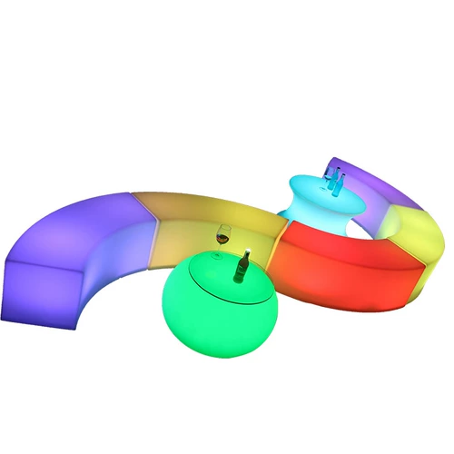 Светодиодный светообразный дуговый стул Комбинированность открытого водонепроницаемого повседневного кресла Clear Bar Ktv Fashion Creative Coffee Stul Stool