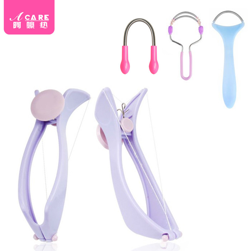 Twisted face artifact face hair remover female to face hair hand and leg hair pull face tool to remove lip hair sweat hair mustache spring
