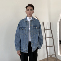 SC 20 Port wind retro washed INS super fire solid color denim trend loose top jacket couple men and women