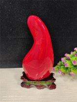  Value-added ornaments South Africa strange stone Uruguay chicken blood stone Feng Shui red ornamental stone Original stone collection gift town house