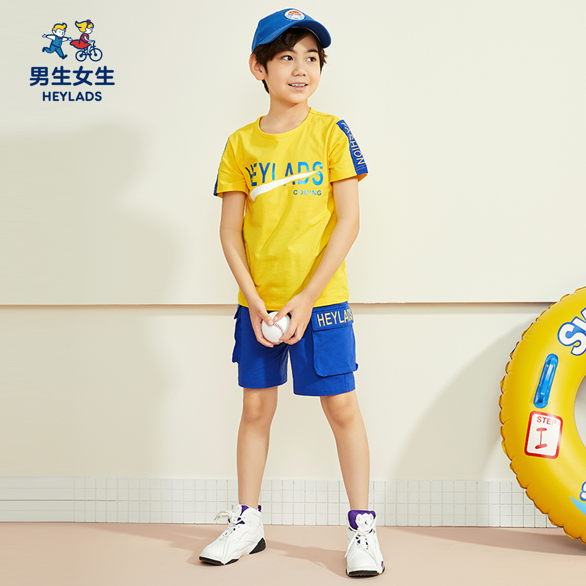 HEY chàng trai Boys và quần cô gái Boys Summer Fashion Dòng Boys Set.