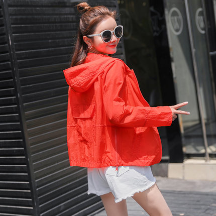 2018夏季新款女士防晒衣短款韩版薄款透气户