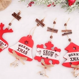 Брендовый декор, деревянный колокольчик, аксессуар, скандинавский стиль, со снежинками