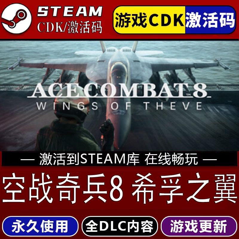 Air Combat Heroes 8: Wings of Hope Steam Game Global Region Cdk Permanently Added to Library, All Dlcs Included, Updates Included