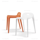 Современная и простая нордическая квартира небольшая квартира творческая мебель пластиковая обувь с переоборудованием столовое обеденное стол и кресло для лошадей