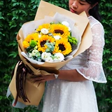 Панжи цветочный цветочный экспресс Экспресс те же городские фестивалы фестивалей под подсолнечники цветы, Западный район Западный район Магазин Цветок