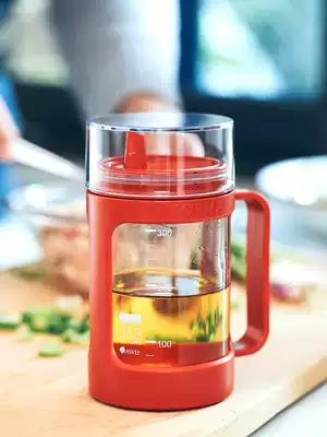 Japan ASVEL glass oil pot anti-leakage soy sauce bottle household non-hanging oil kitchen oil tank seasoning bottle oil vinegar tank