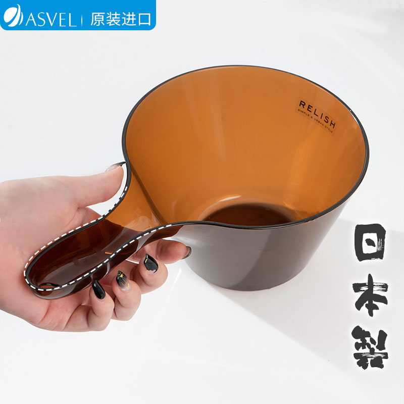 Japan asvel imports Thickened Water ladle Long handle Water spoon Food grade Home Kitchen Scoop Water Spoons Water Rafting Water Scoop
