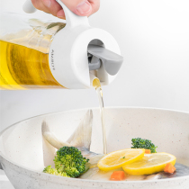 Japan asvel automatic opening and closing glass oil pot kitchen oil sauce bottle vinegar bottle vinegar bottle oil bottle set Big Oil pot pot