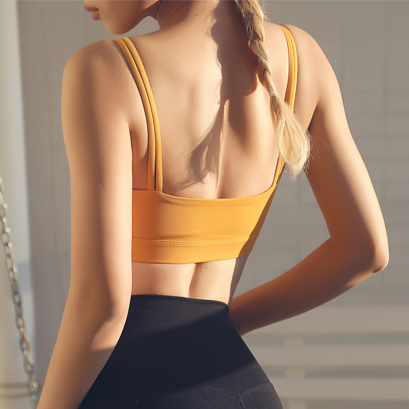 BF New Sports Liner Women Yoga Running Professional Shock-proof Hanging and Anti-Down Steel Circle Bra