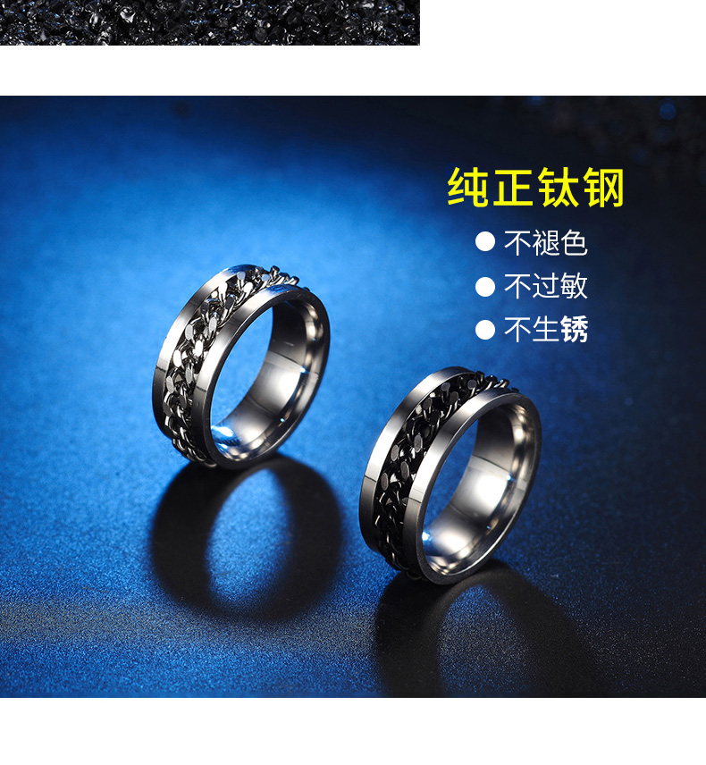 Bague homme ZEBROD     en Acier au titane - Ref 3088019 Image 20
