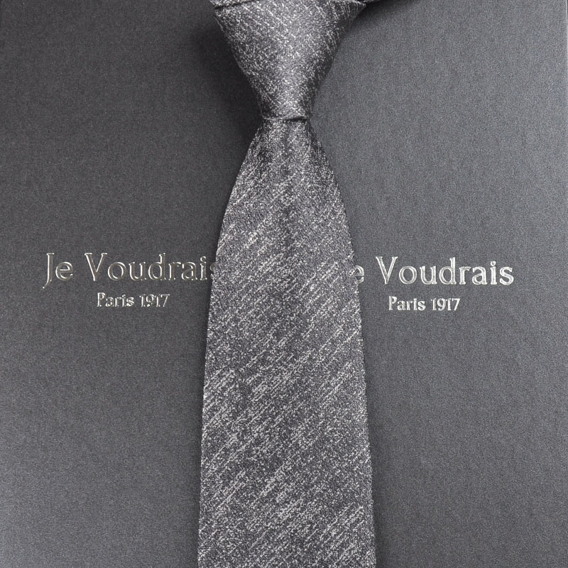 (France JV)Men's silk tie formal business wedding narrow Korean version of the work student 8cm gift box Z02