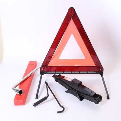 Vehicular hand-shaking jack car tool car with rocking lever Thousand Gold Top Swap Tire Holder Tripod Caution Plate Wrench