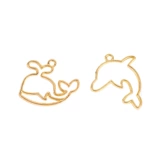 丽姝 DIY GUM UV UV -клея Marine Series серии металлических границ, вода мать дельфин морской лошадь золотой рыбки