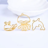 丽姝 DIY GUM UV UV -клея Marine Series серии металлических границ, вода мать дельфин морской лошадь золотой рыбки